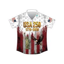 Load image into Gallery viewer, Hytiva Research America 250 Womens Full Button Party Shirt