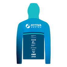 Load image into Gallery viewer, Hytiva Racing Rain Jacket with Teal Hoodie