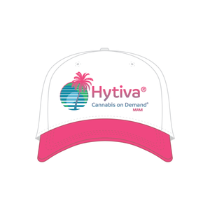 Miami Edition White and Pink Hat